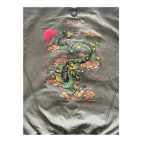 Pre loved Dragon Bomber Jacket | Khaki | Men’s Large Bomber Jacket | Cosplay L - Picture 6 of 10
